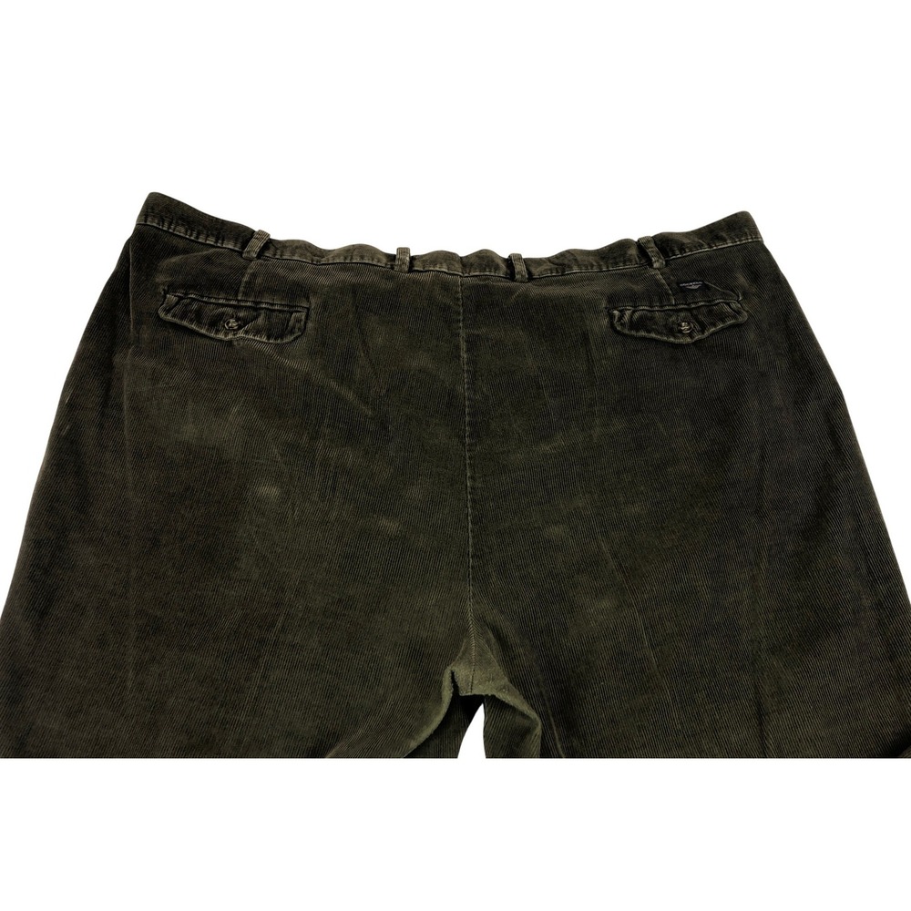 Dockers Mens 56x32 Pleated Corduroy Pants Olive Green Vintage 2000s Big and Tall - Picture 7 of 9